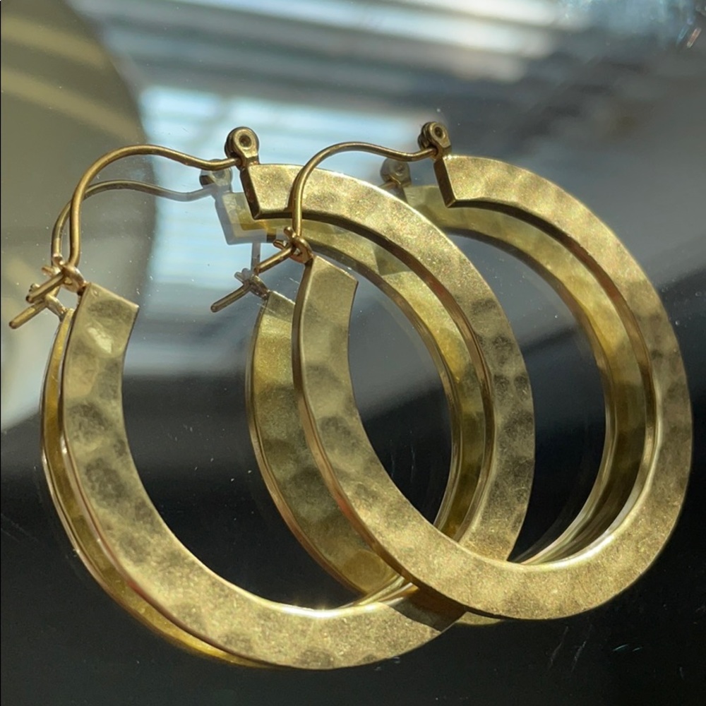*NEW* Madewell gold-plated hoops